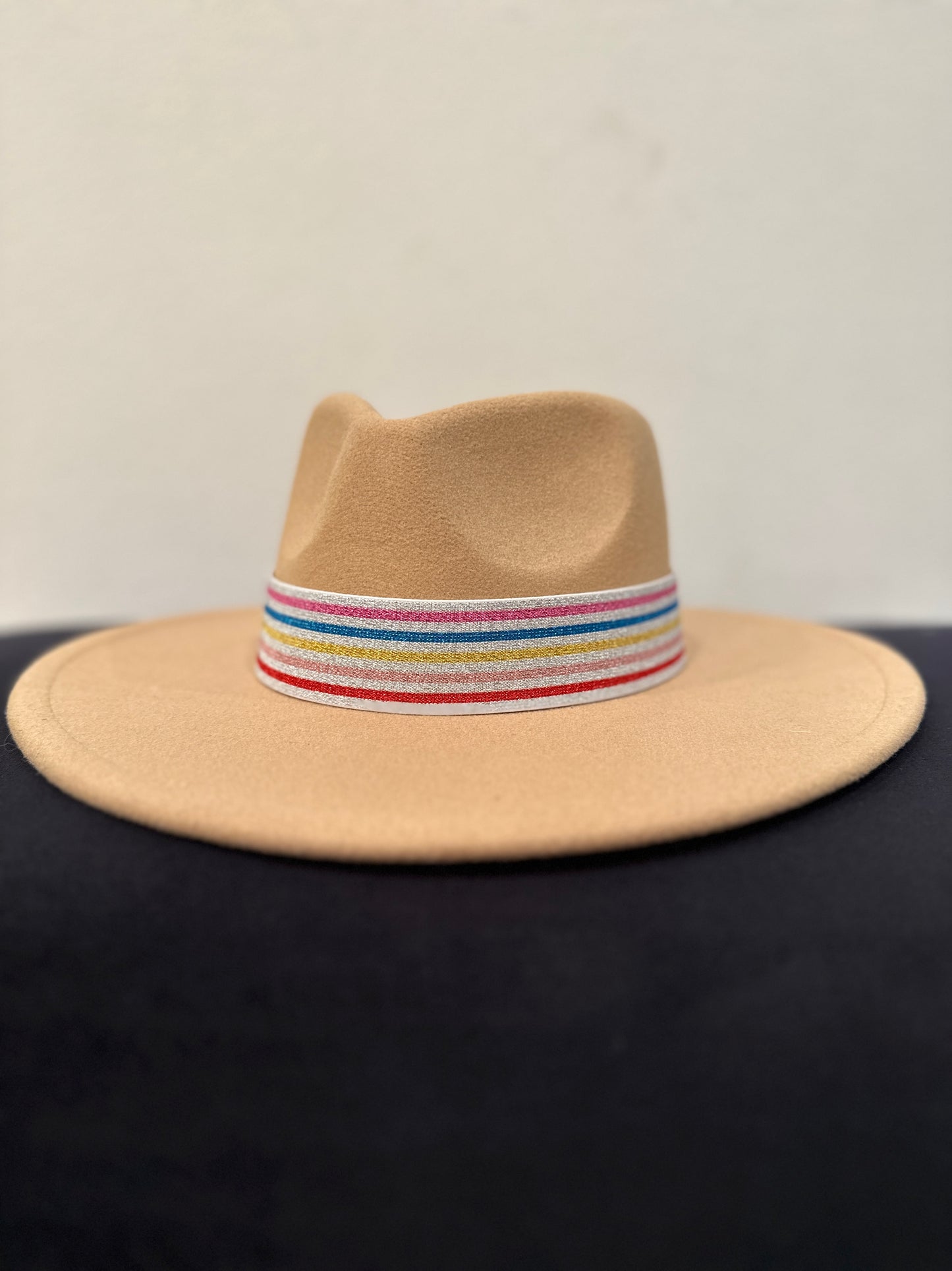 1.5” Silver MultiStripe Hat Band