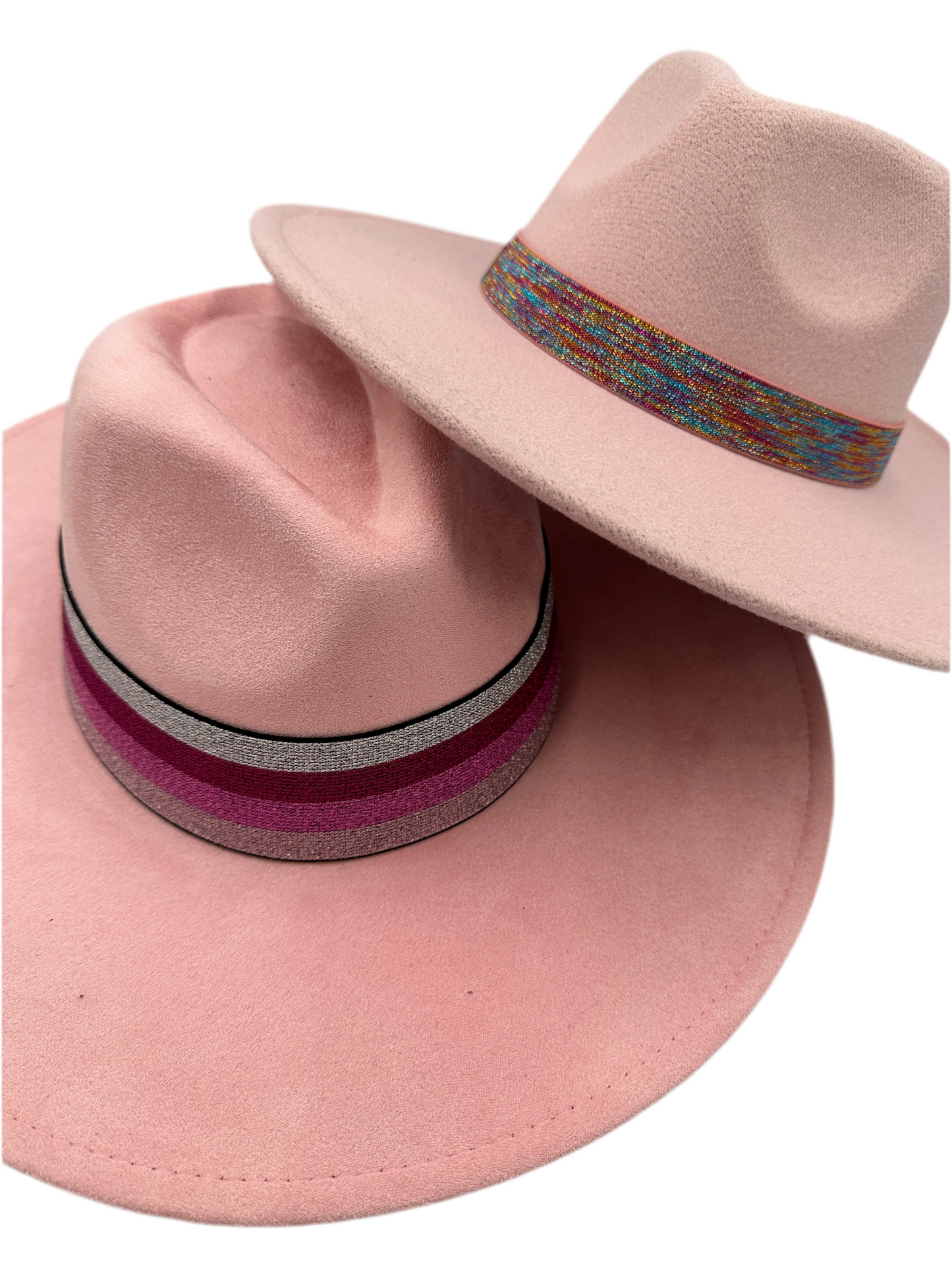 Suede Rancher Hat - Pink
