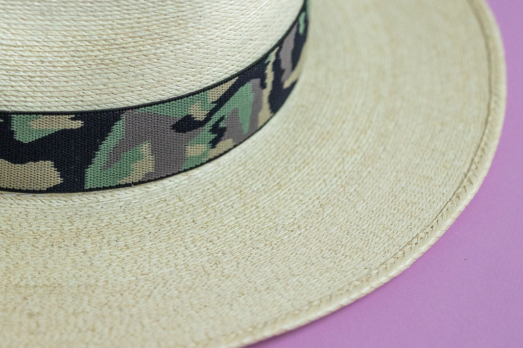 1.5” Green Camo Hat Band