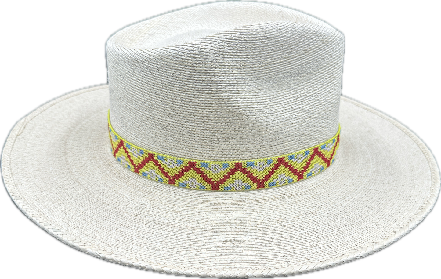 1” Yellow & Red Aztec Hat Band