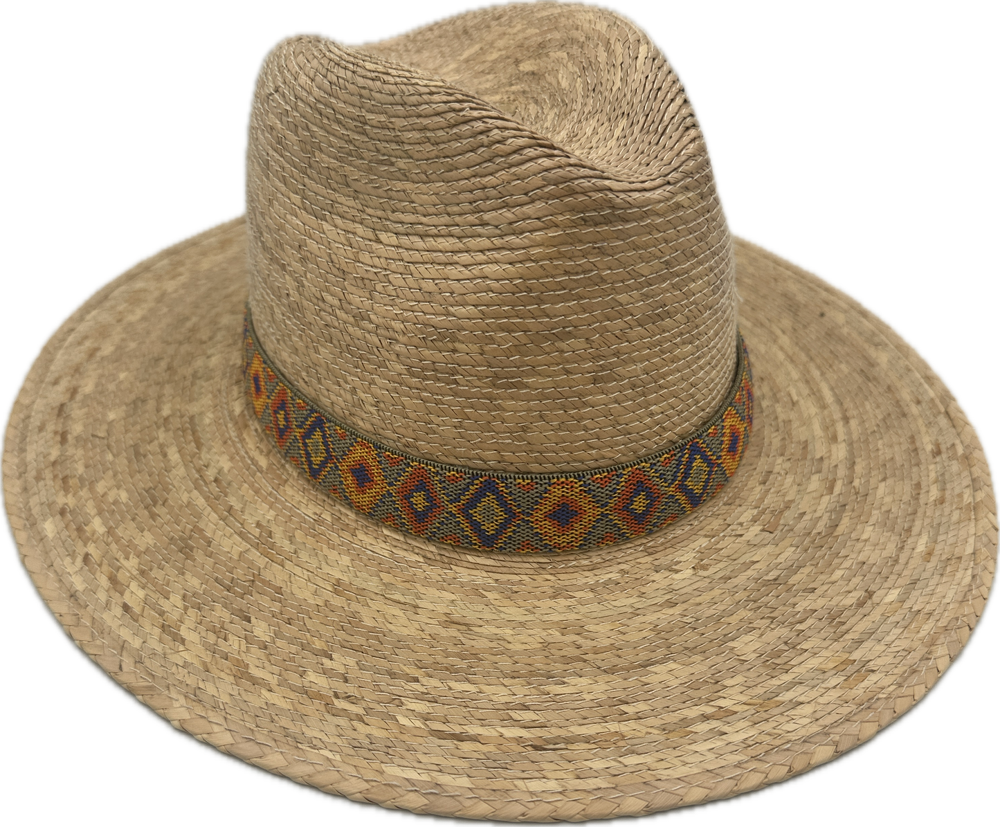 1” Orange and Blue Aztec Hat Band