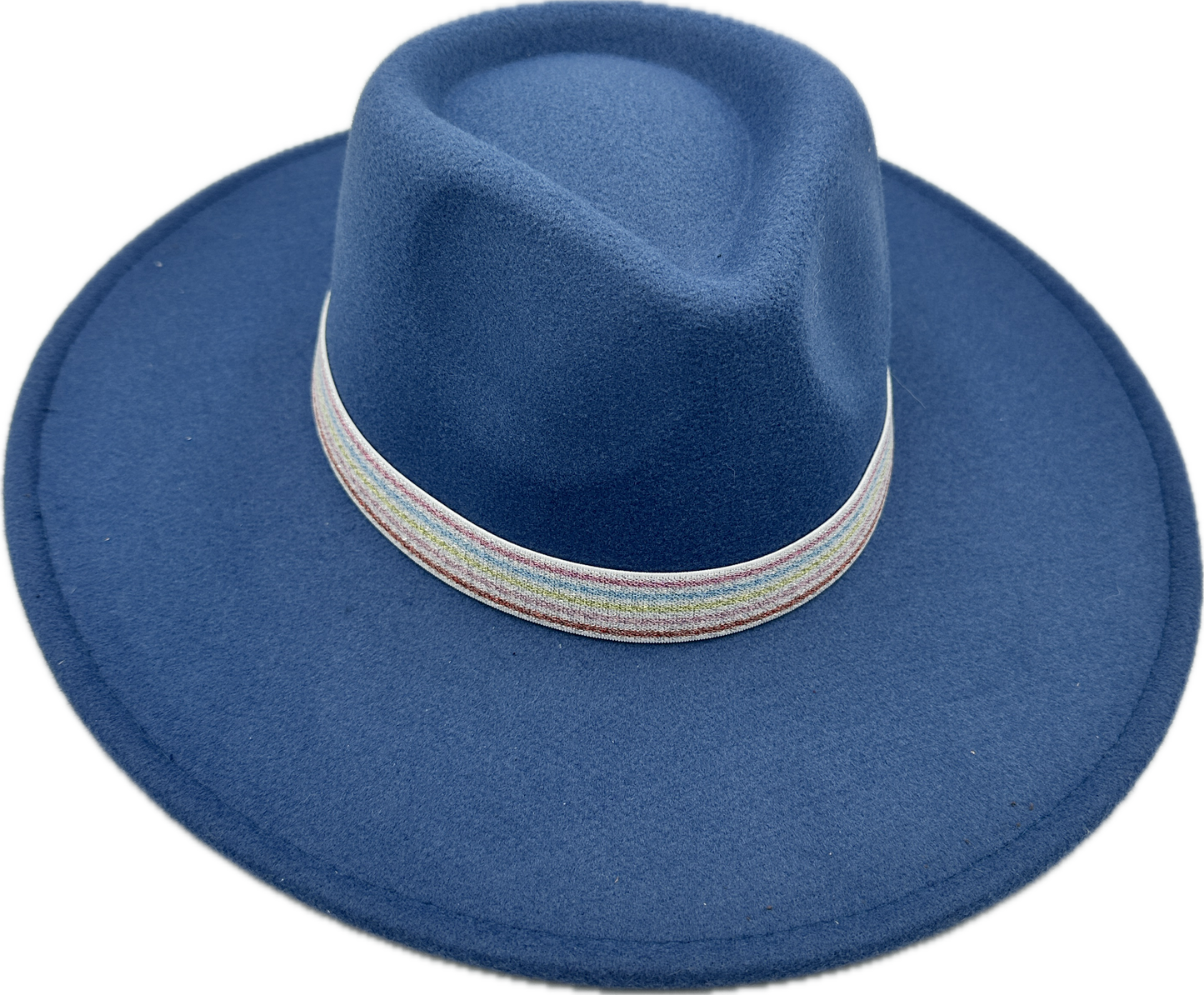 1” Silver MultiStripe Hat Band