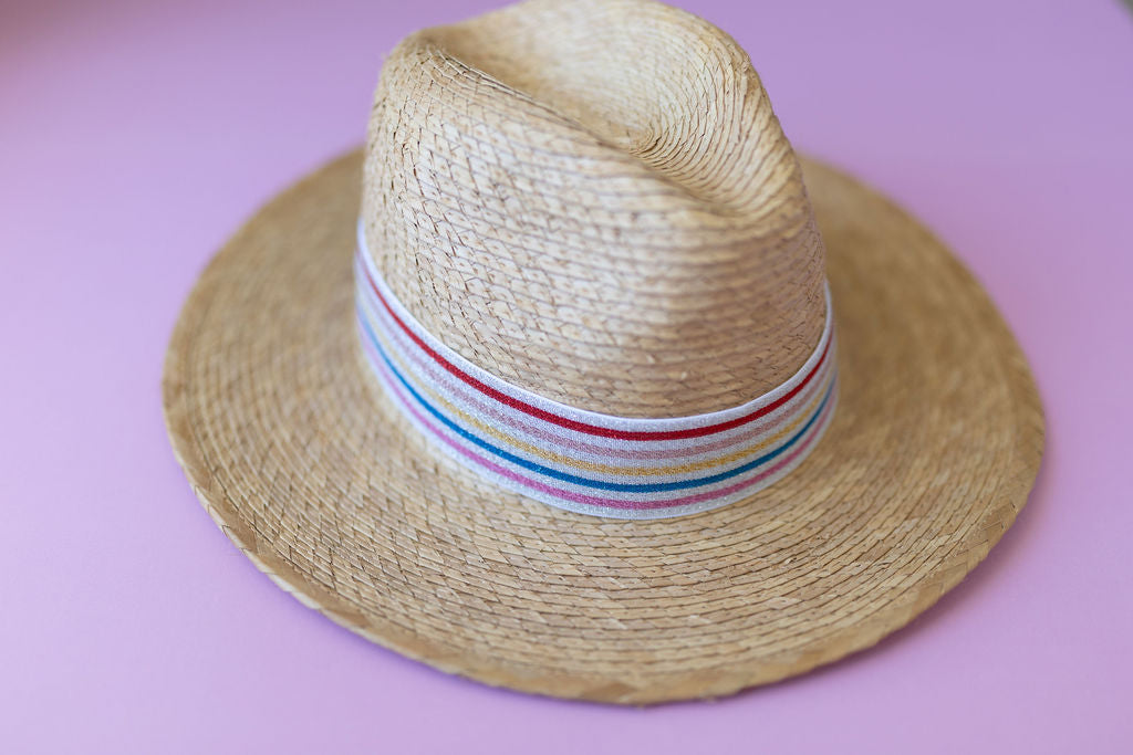 1.5” Silver MultiStripe Hat Band