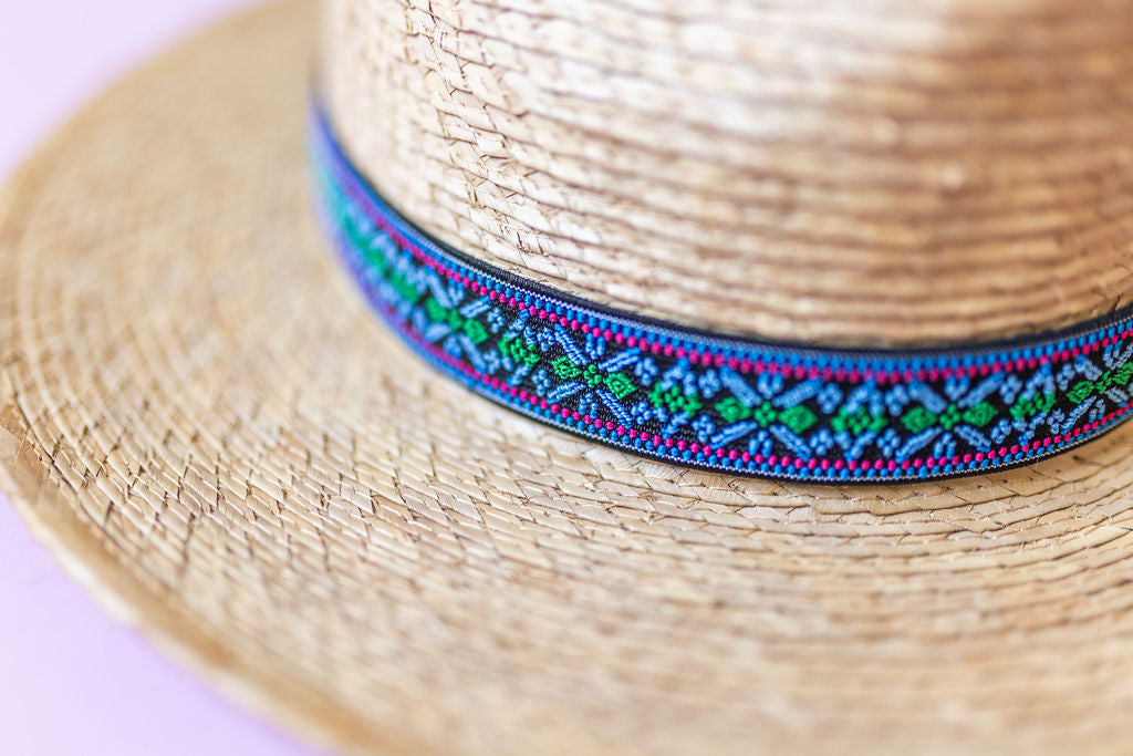 1” Blue and Green Aztec Band