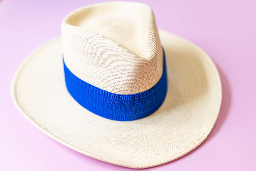 2” Blue Jacquard Hat Band
