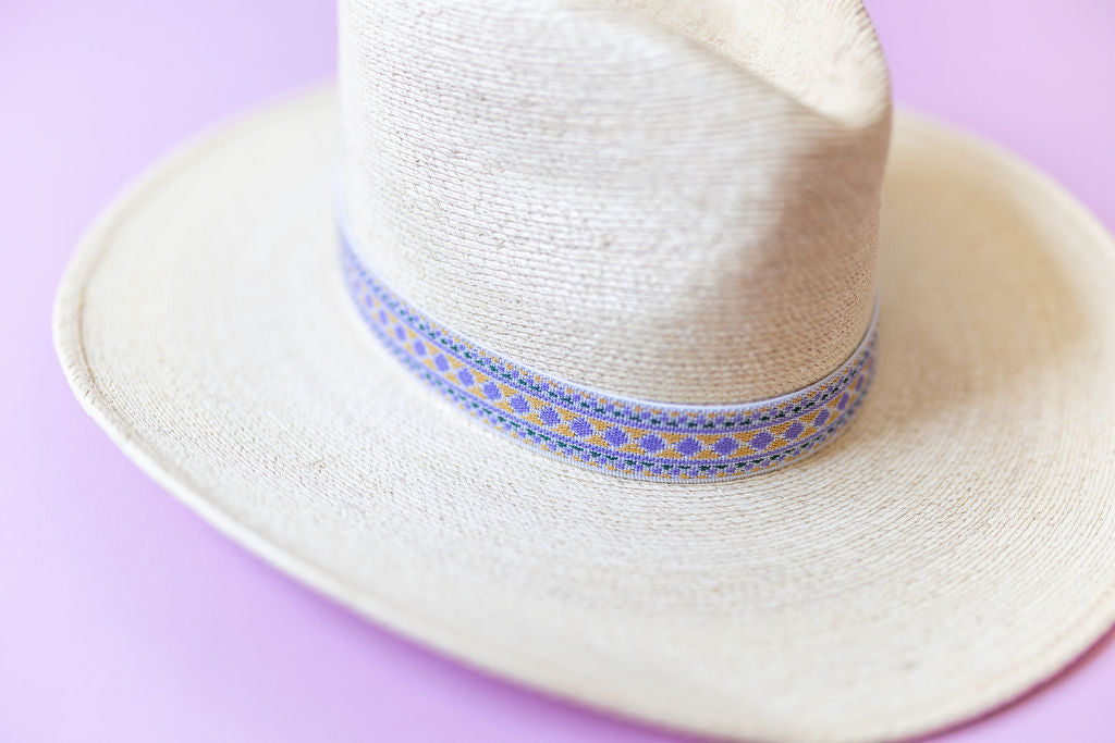1” Purple & Gold Aztec Hat Band
