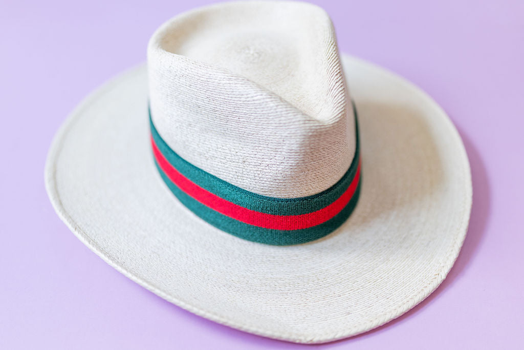 1.5” Green and Red 3-Stripe Band