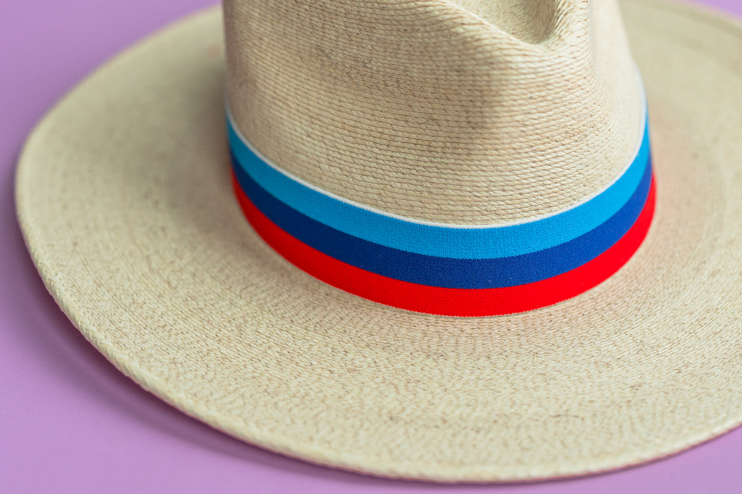 1.5” 3-Stripe Red & Blues Hat Band
