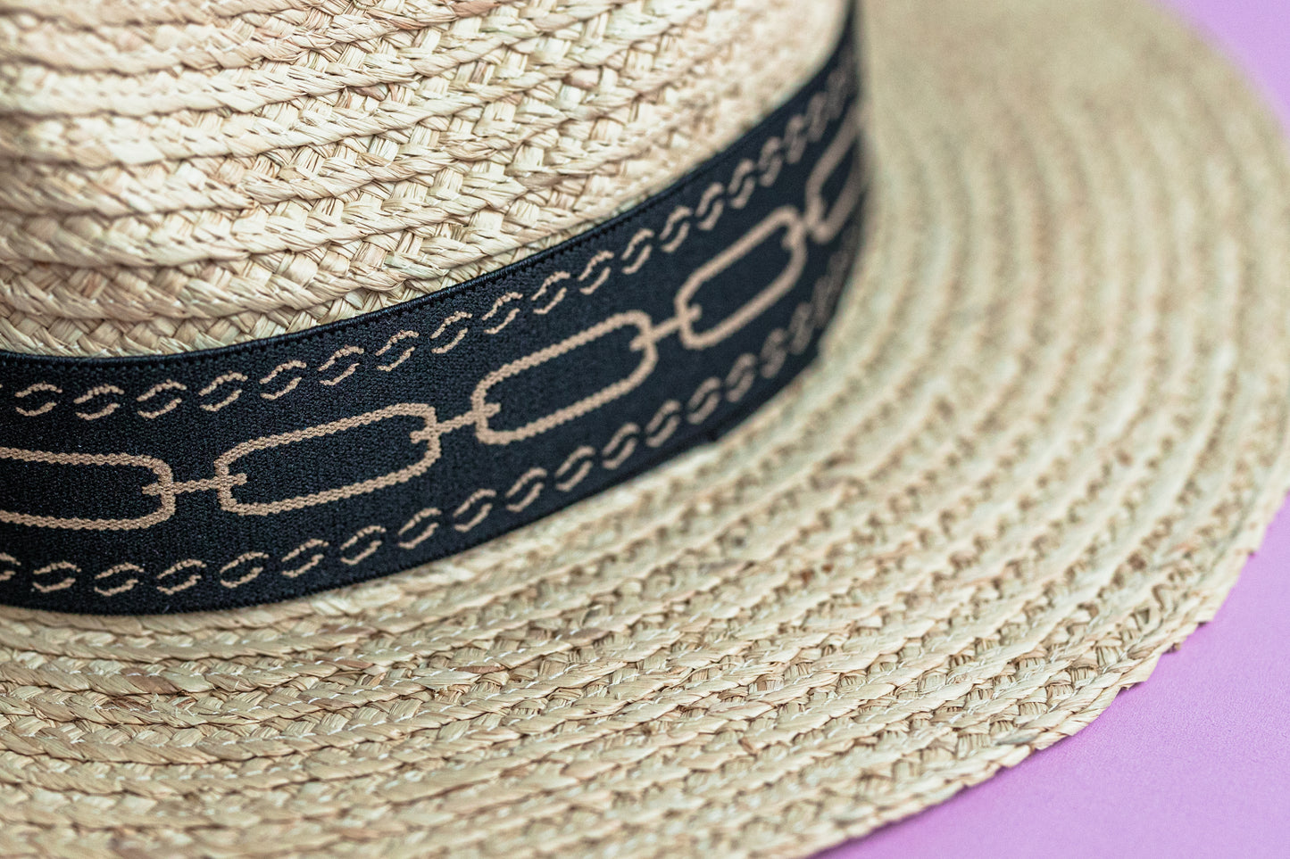 1.5” Black and Tan Chain Band- Reversible