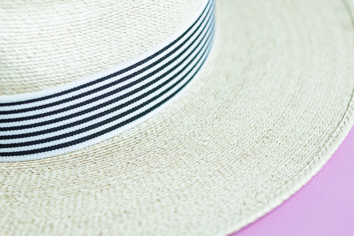 2” Black & White Stripes Hat Band