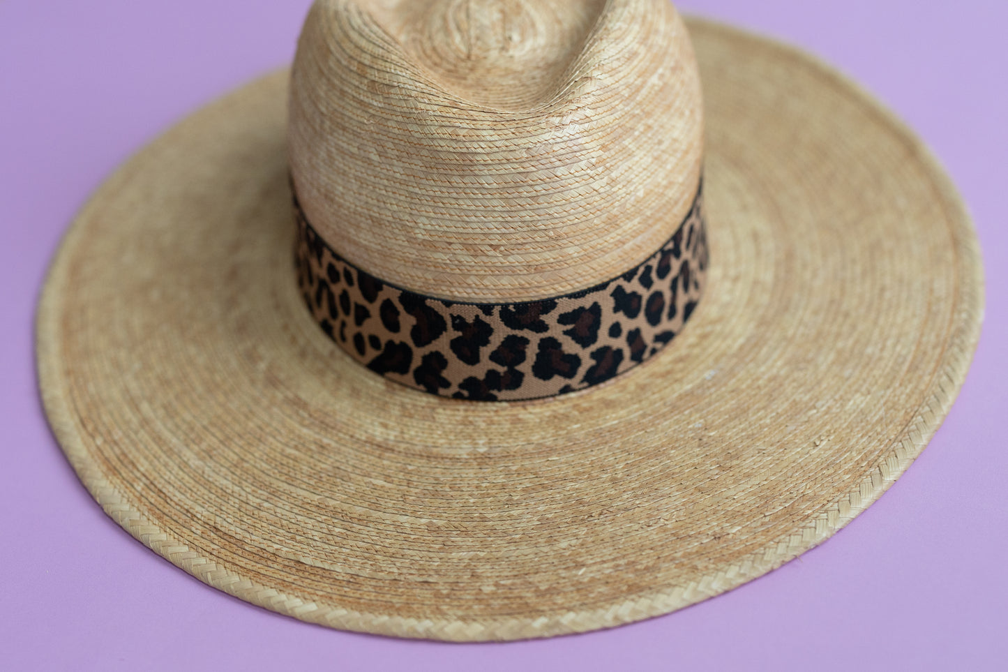 1.5” Brown Leopard Hat Band