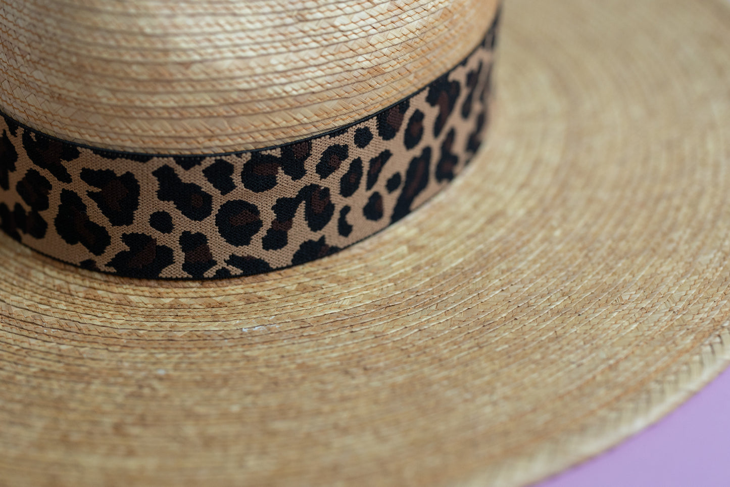 1.5” Brown Leopard Hat Band
