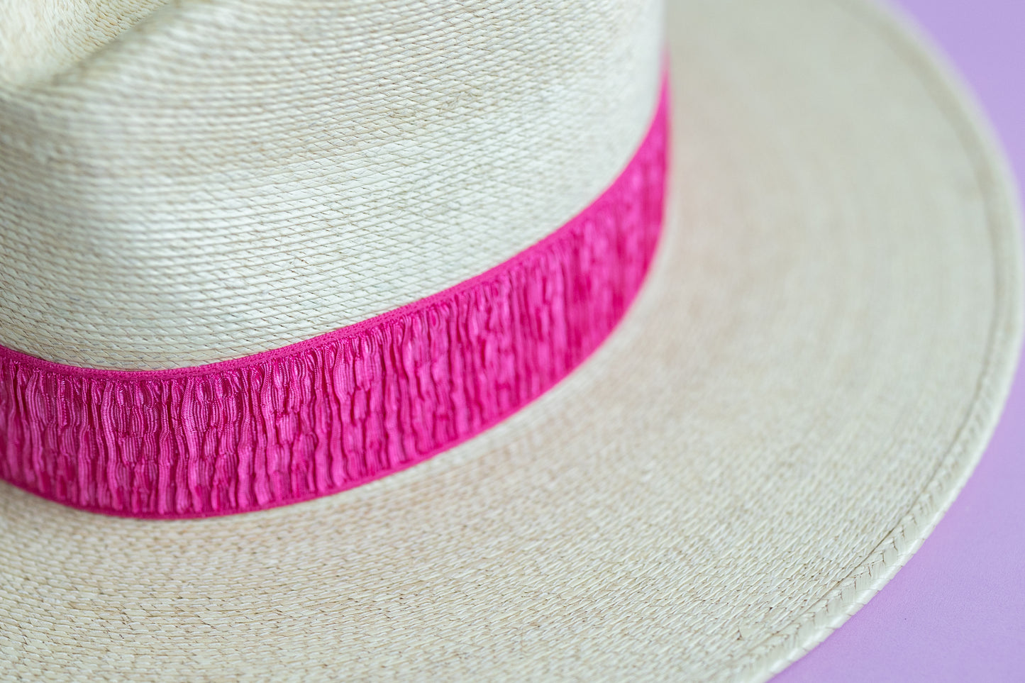 1.5” Pink Ruched Hat Band