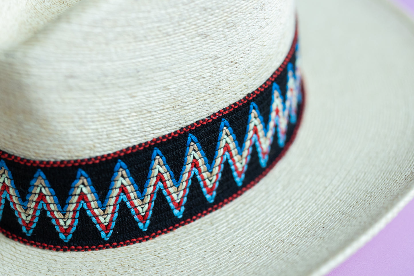 2” Black ZigZag Hat Band