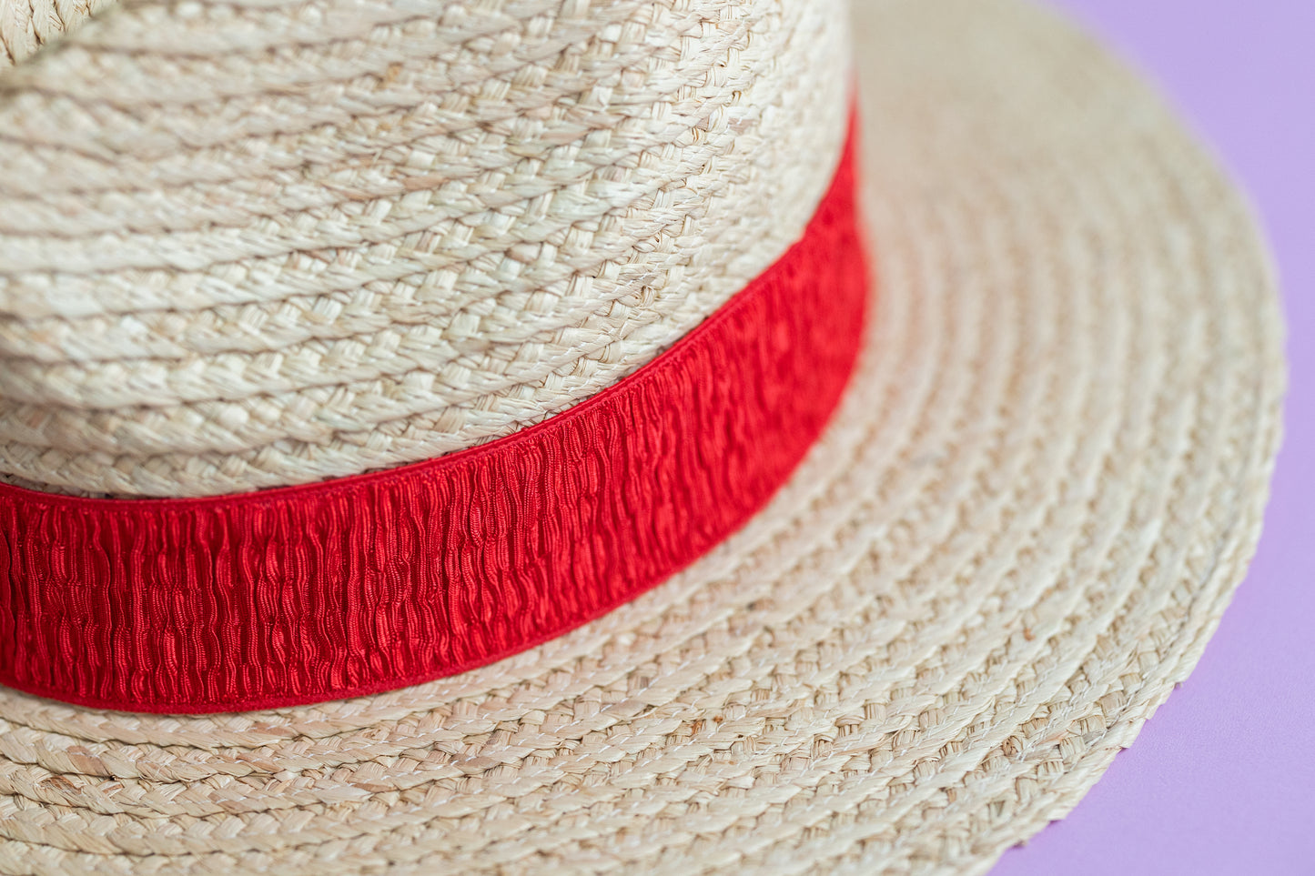 1.5” Red Ruched Hat Band