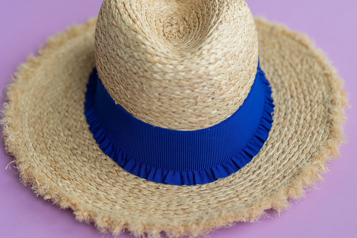 2” Royal Blue Ruffle Hat Band