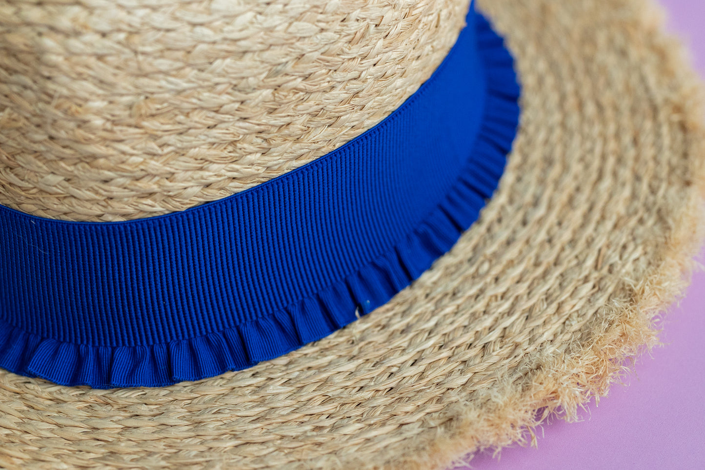 2” Royal Blue Ruffle Hat Band