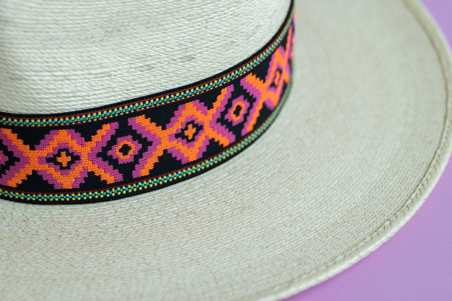 2” Black w/ Neon Aztec Hat Band