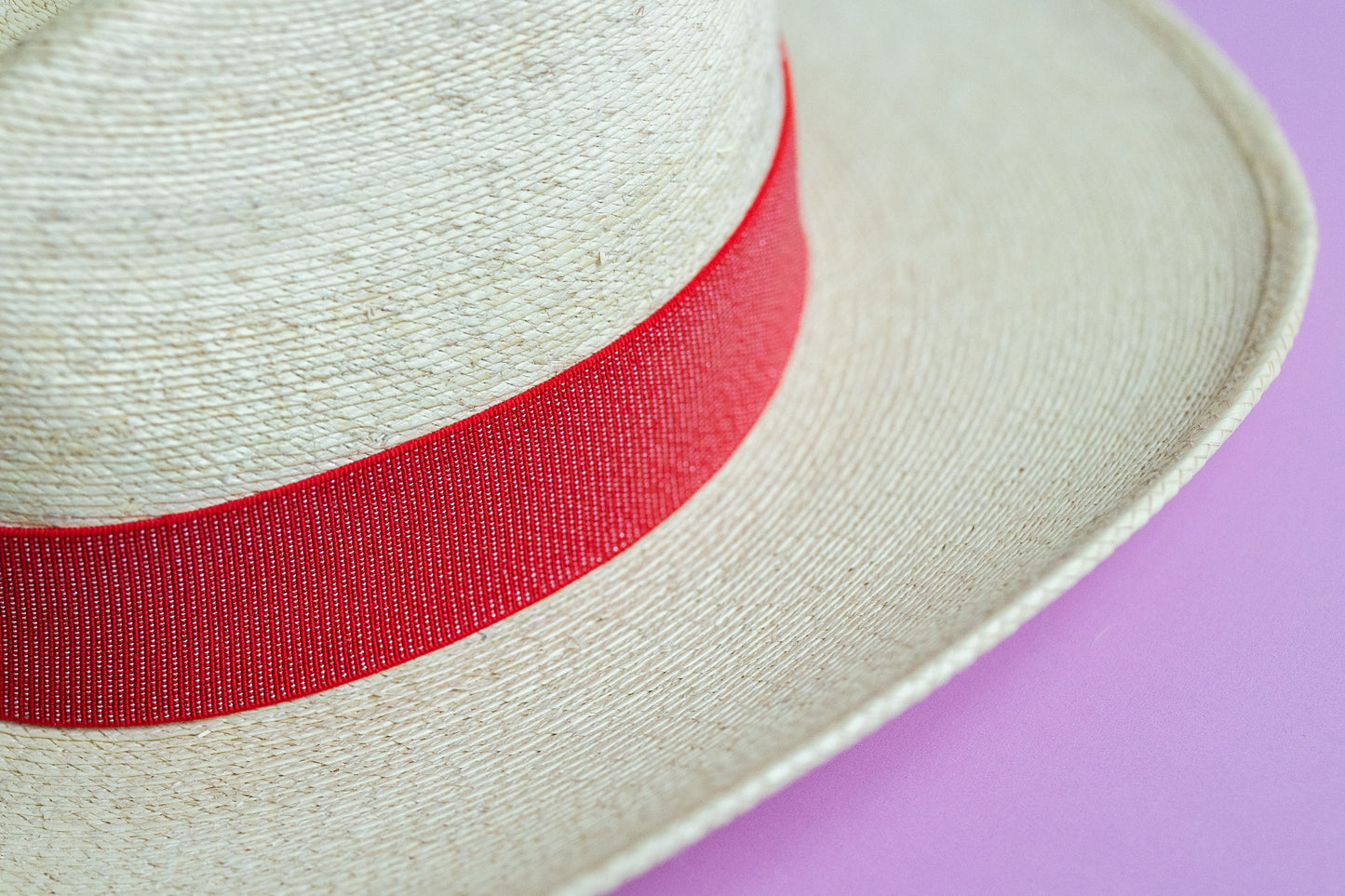 1.5” Red Dotted Shimmer Hat Band