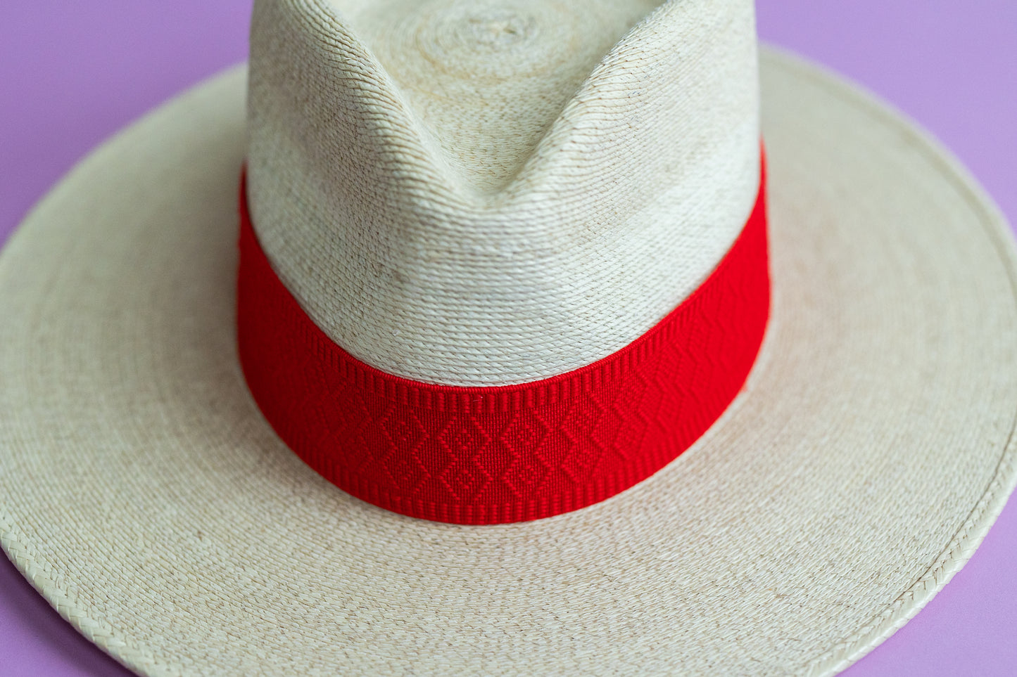 2” Red Jacquard Hat Band
