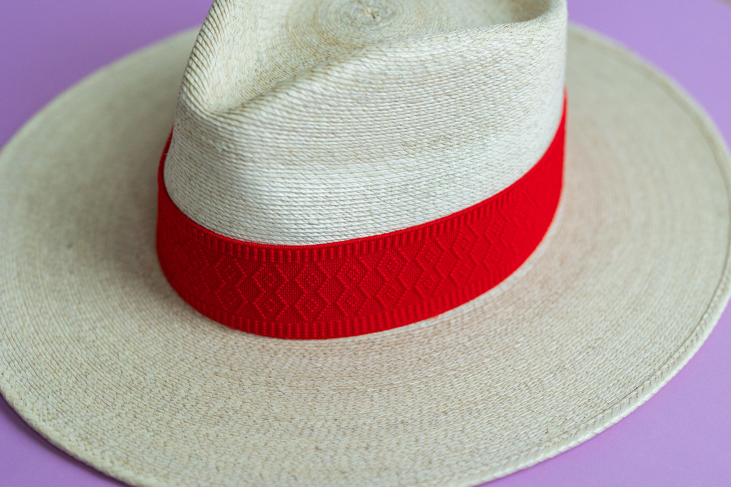 2” Red Jacquard Hat Band