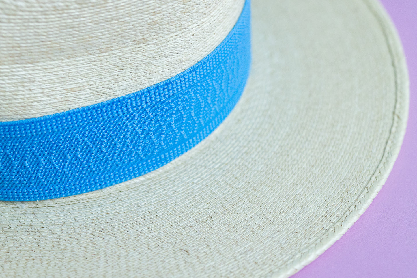 2” Columbia Blue Jacquard Hat Band