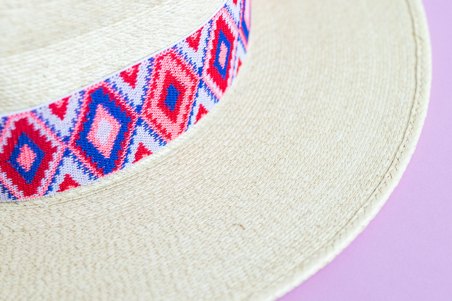2” Pink Aztec Hat Band