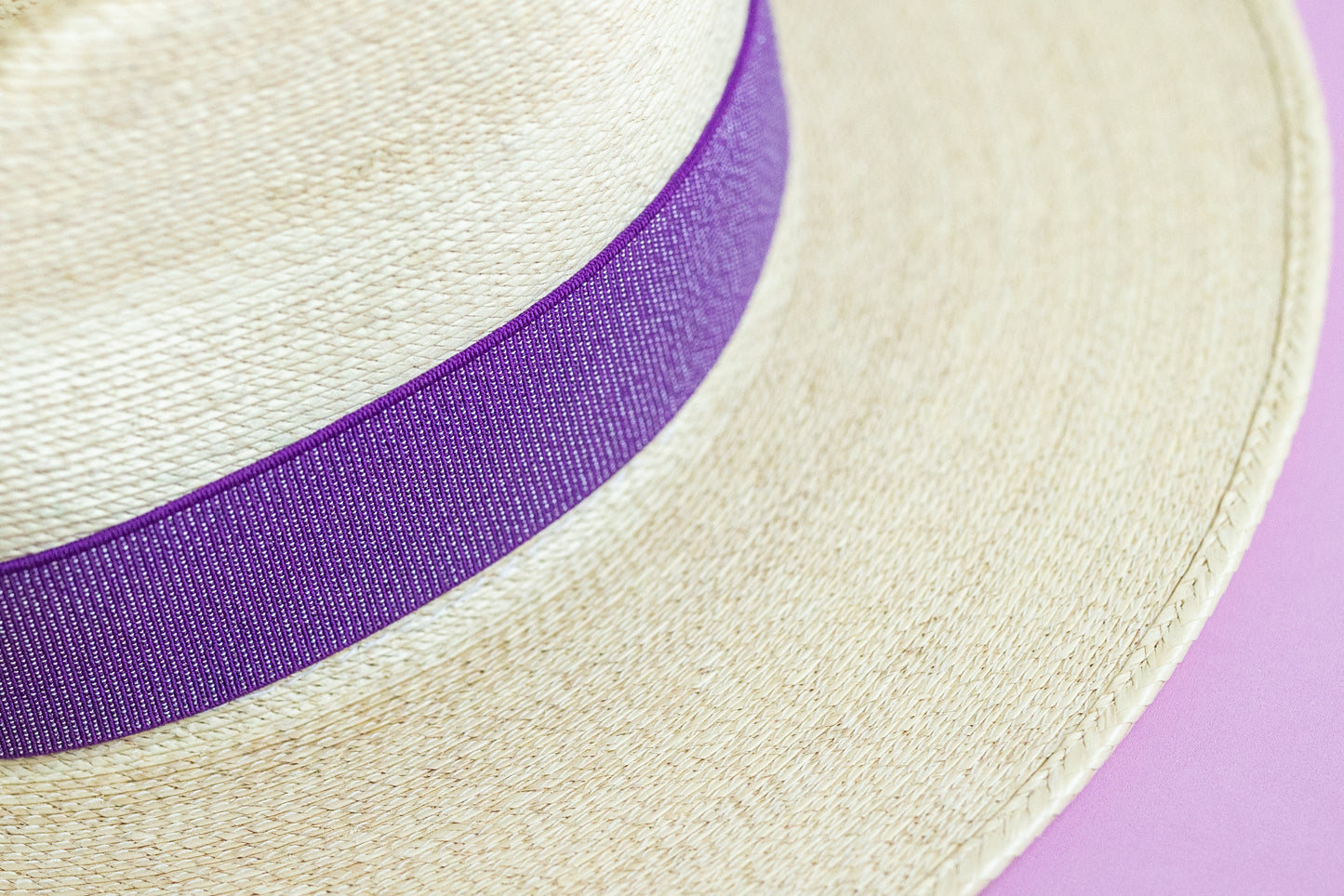 1.5” Purple Dotted Shimmer Hat Band