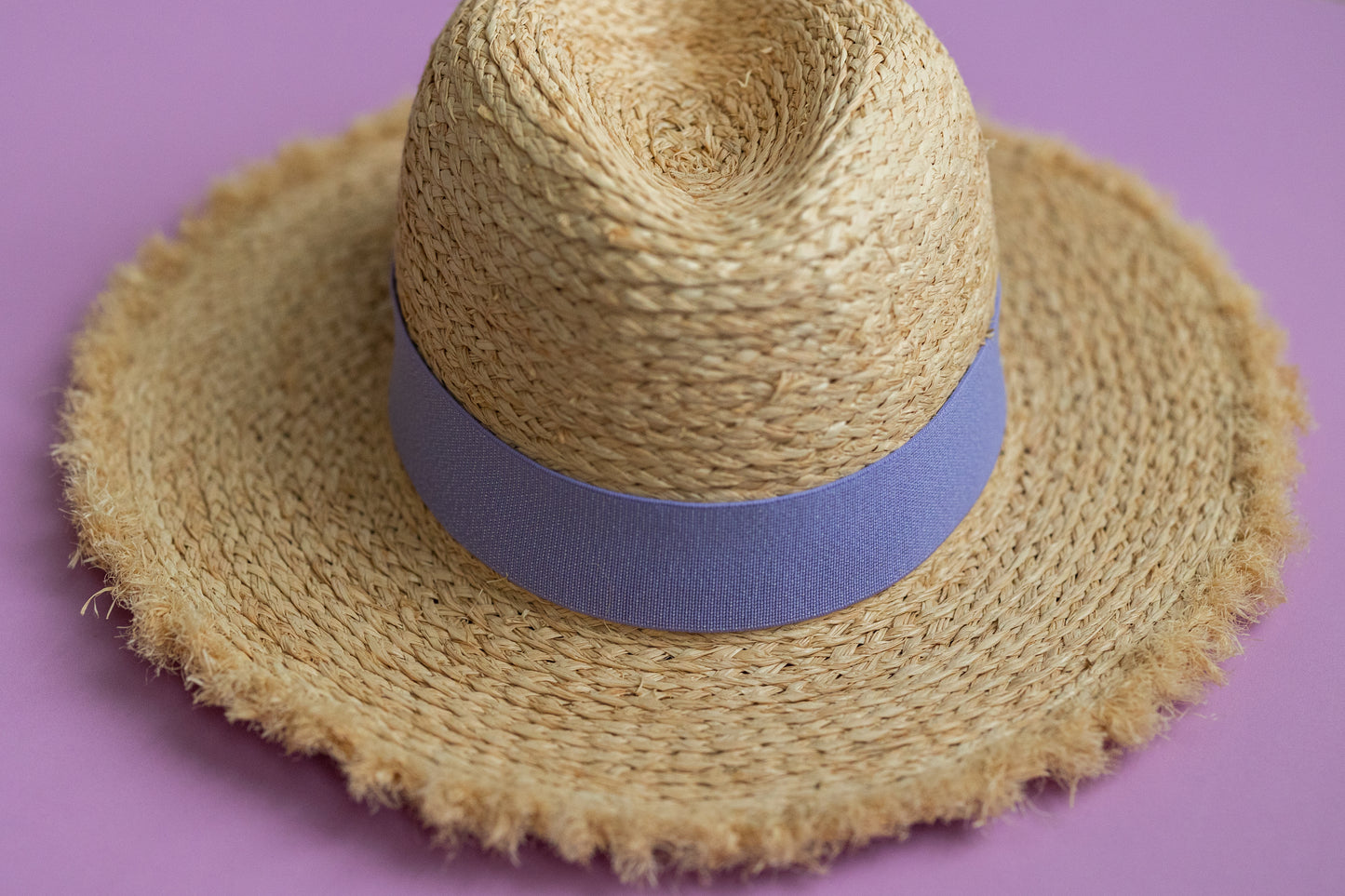 1.5” Lavender Dotted Shimmer Hat Band