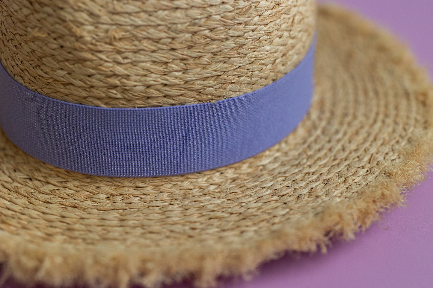 1.5” Lavender Dotted Shimmer Hat Band