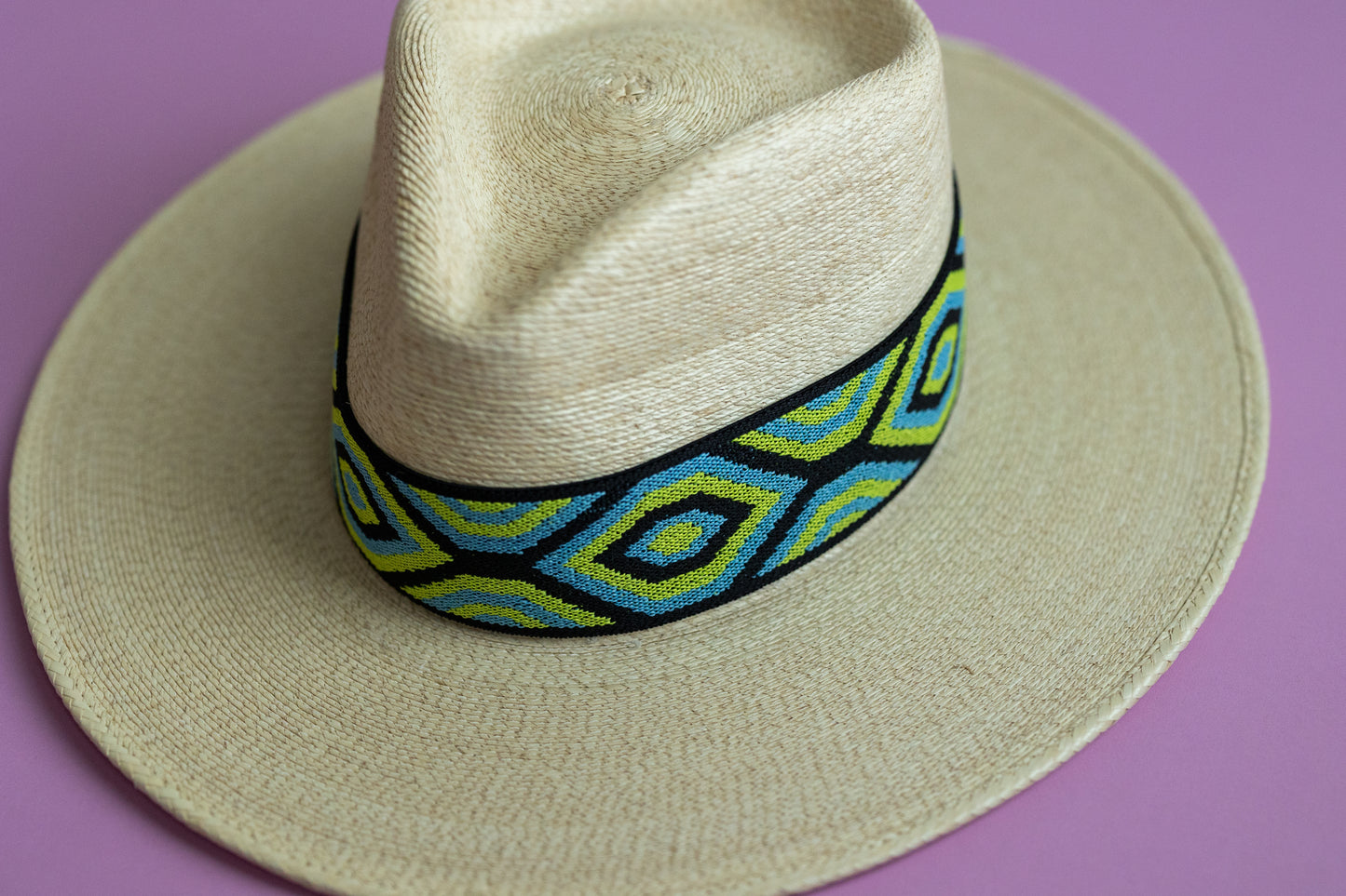 2” Lime Hexagon Hat Band
