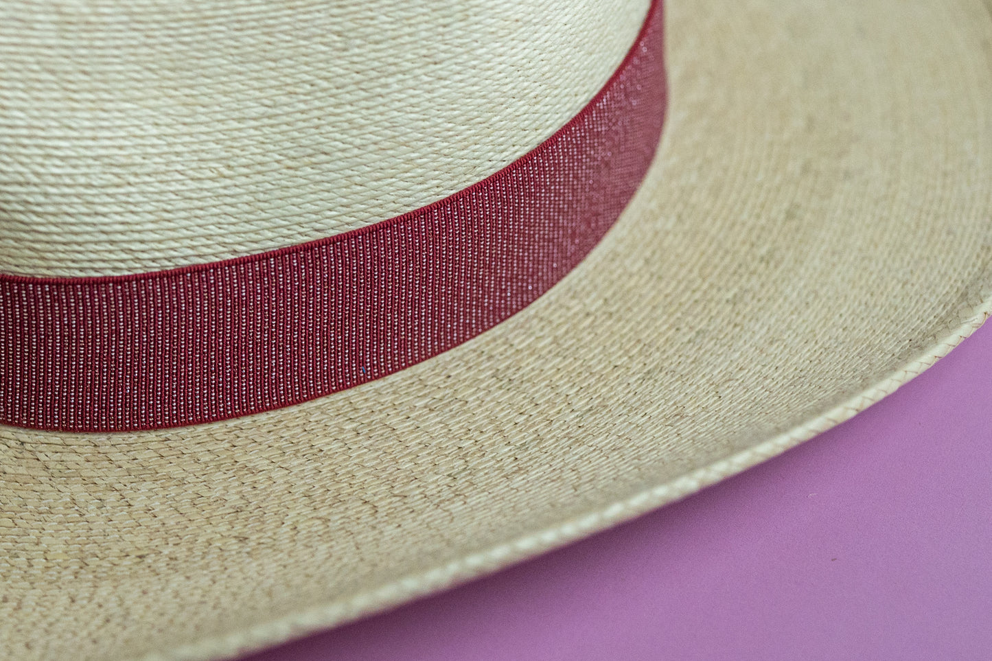 1.5” Maroon Dotted Shimmer Hat Band