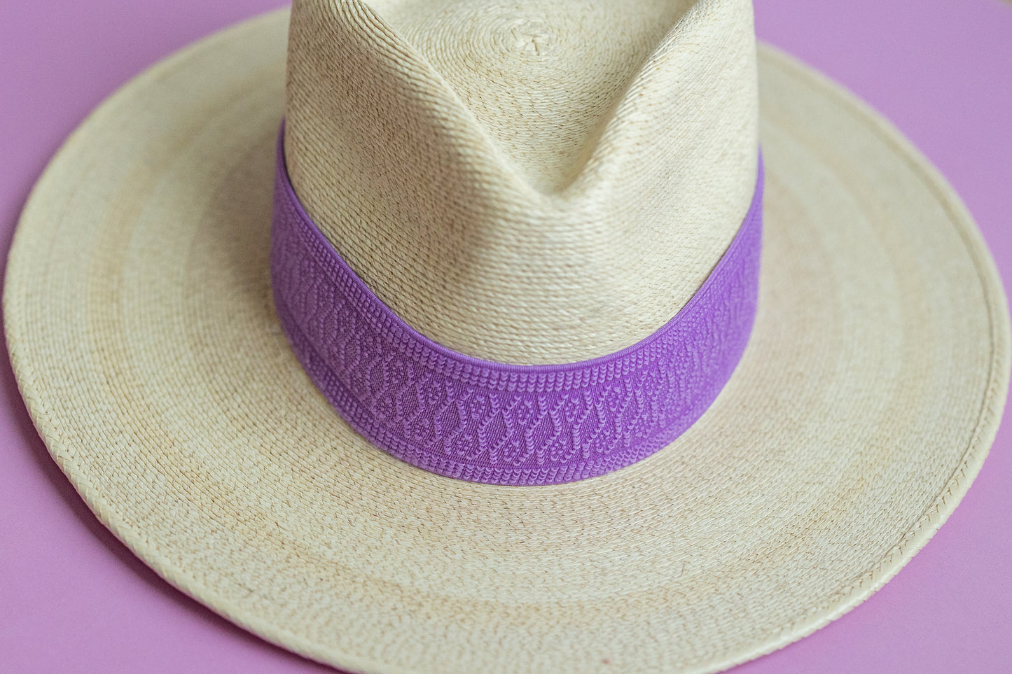2” Purple Jacquard Hat Band