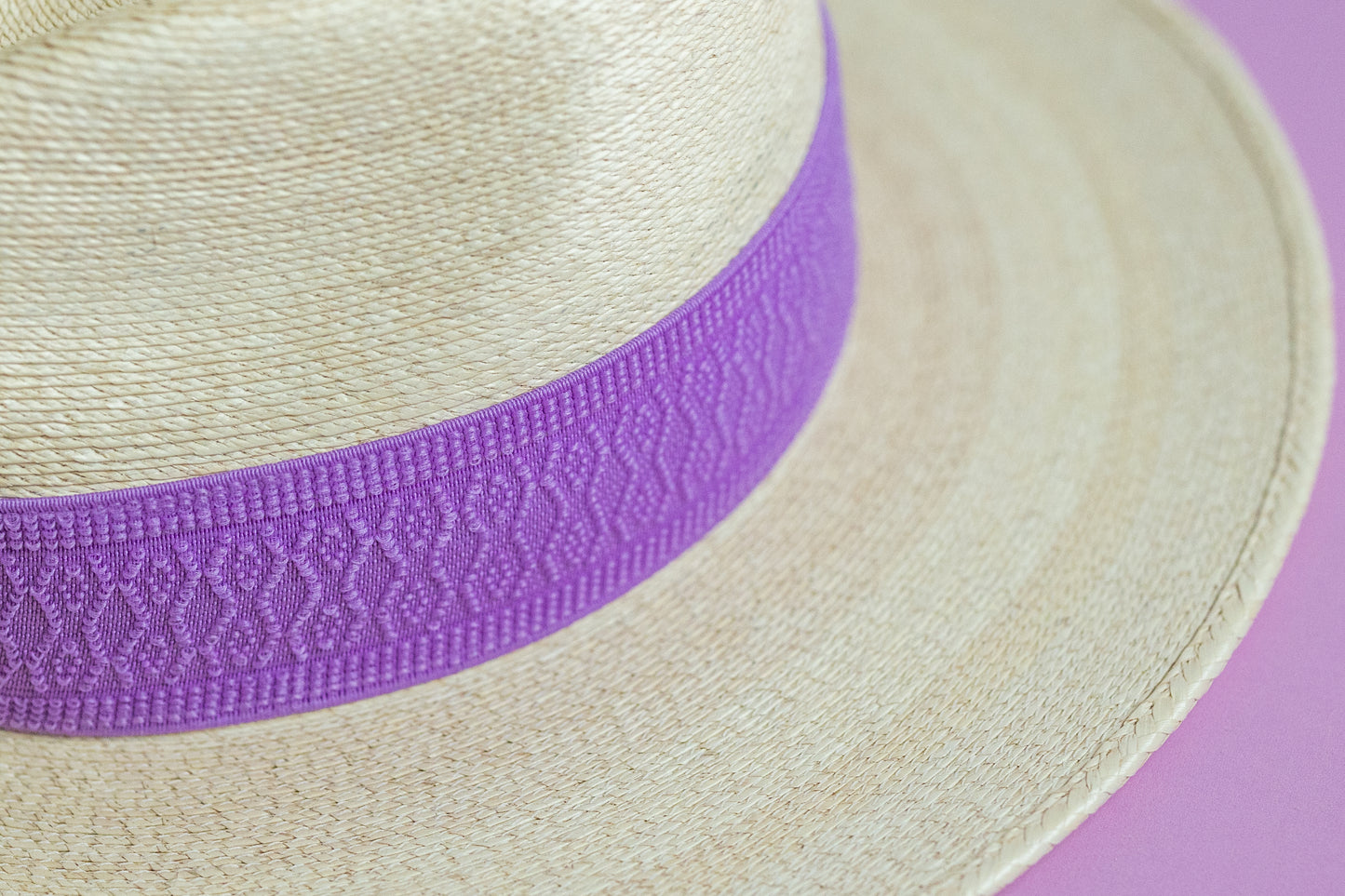 2” Purple Jacquard Hat Band