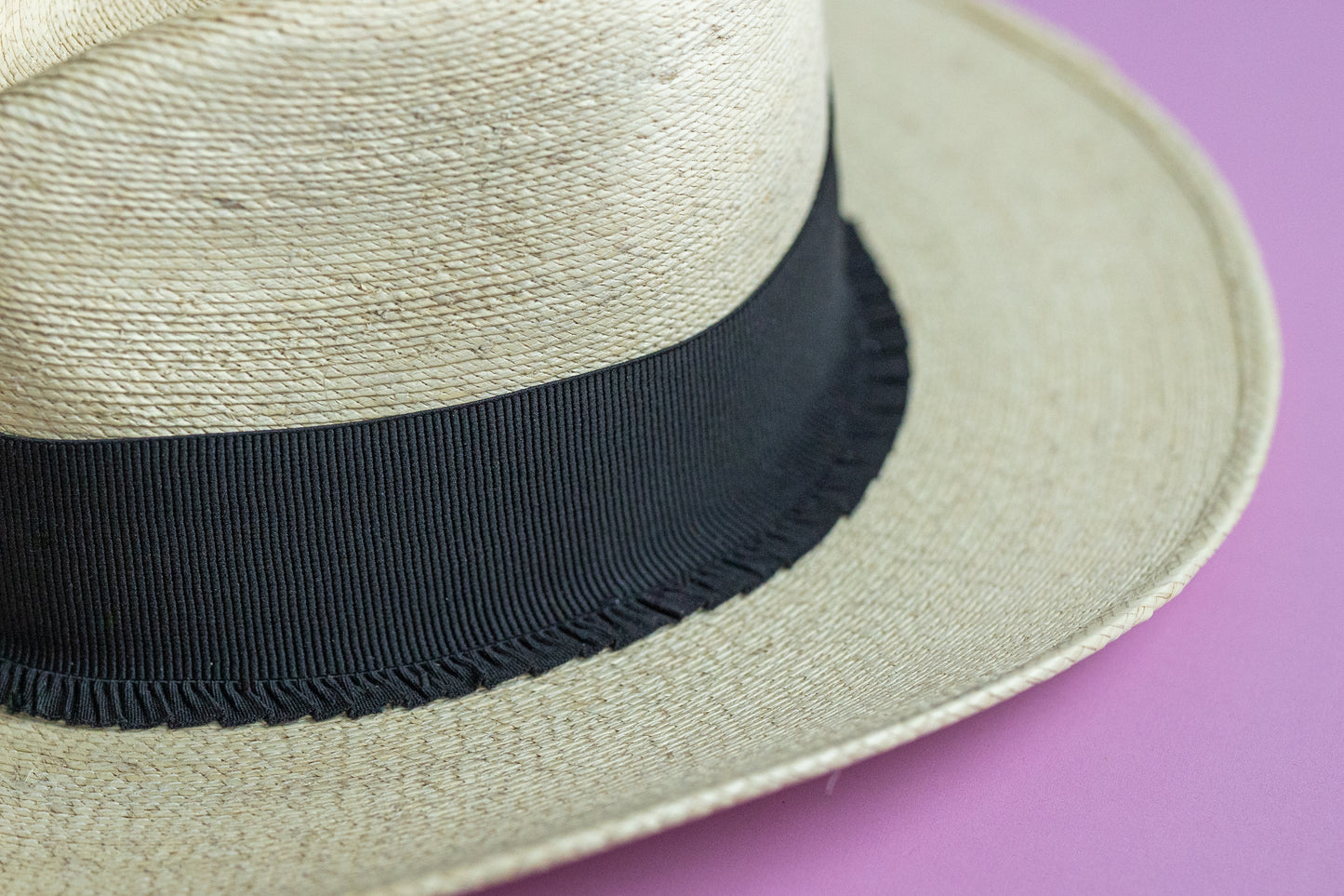 2” Black Ruffle Hat Band