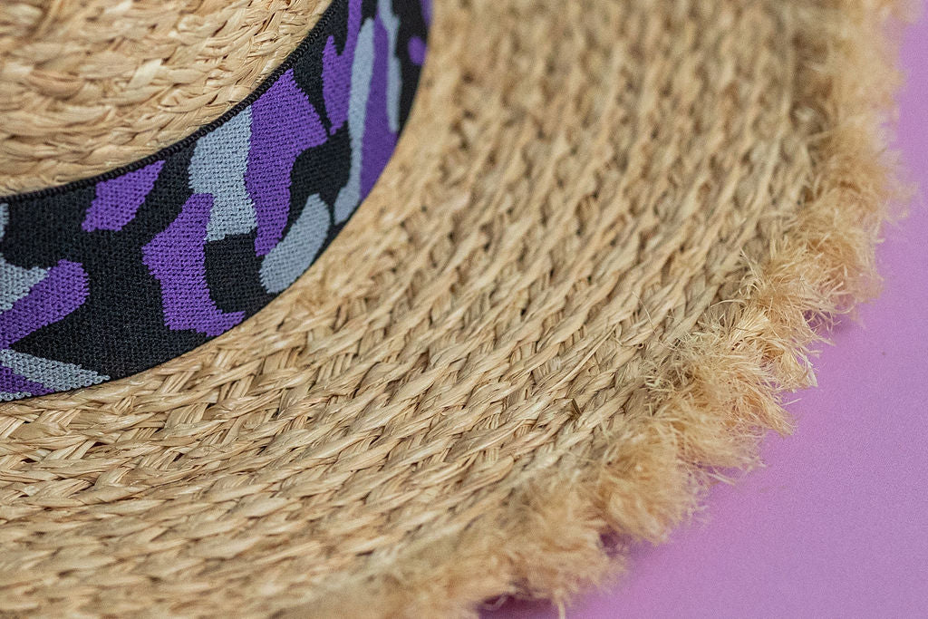 1.5” Purple Camo Hat Band