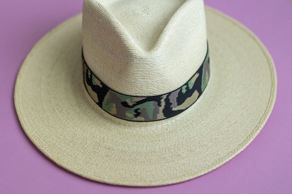 1.5” Green Camo Hat Band