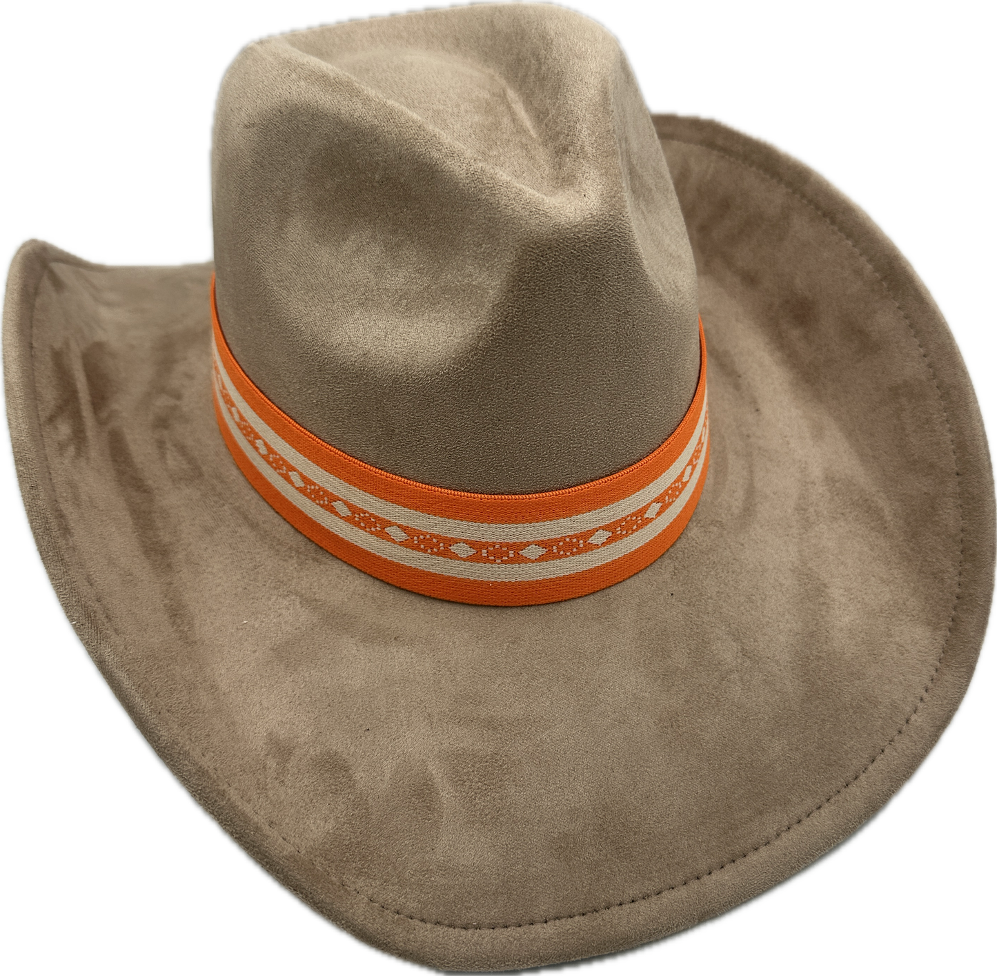 1.5” Orange and Cream Diamond Band