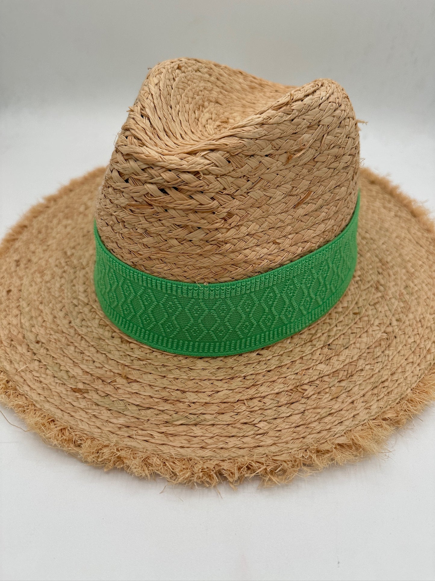 2" Kelly Green Jacquard Hat Band