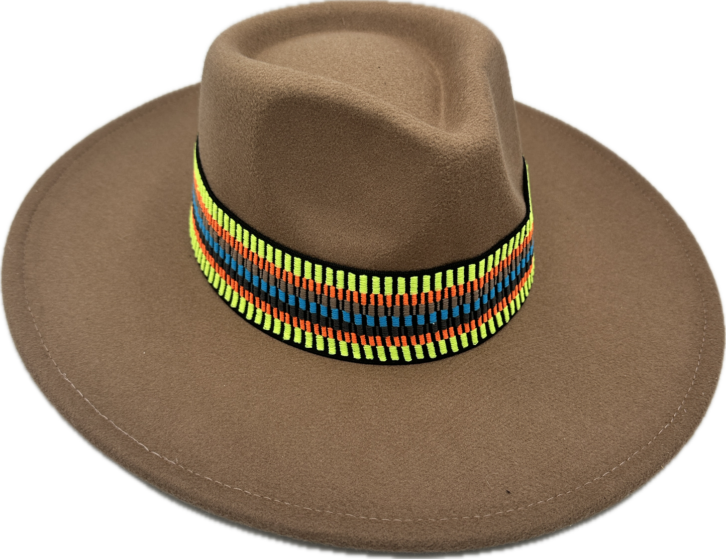 2” Neon Neutral Mini Stripe Hat Band