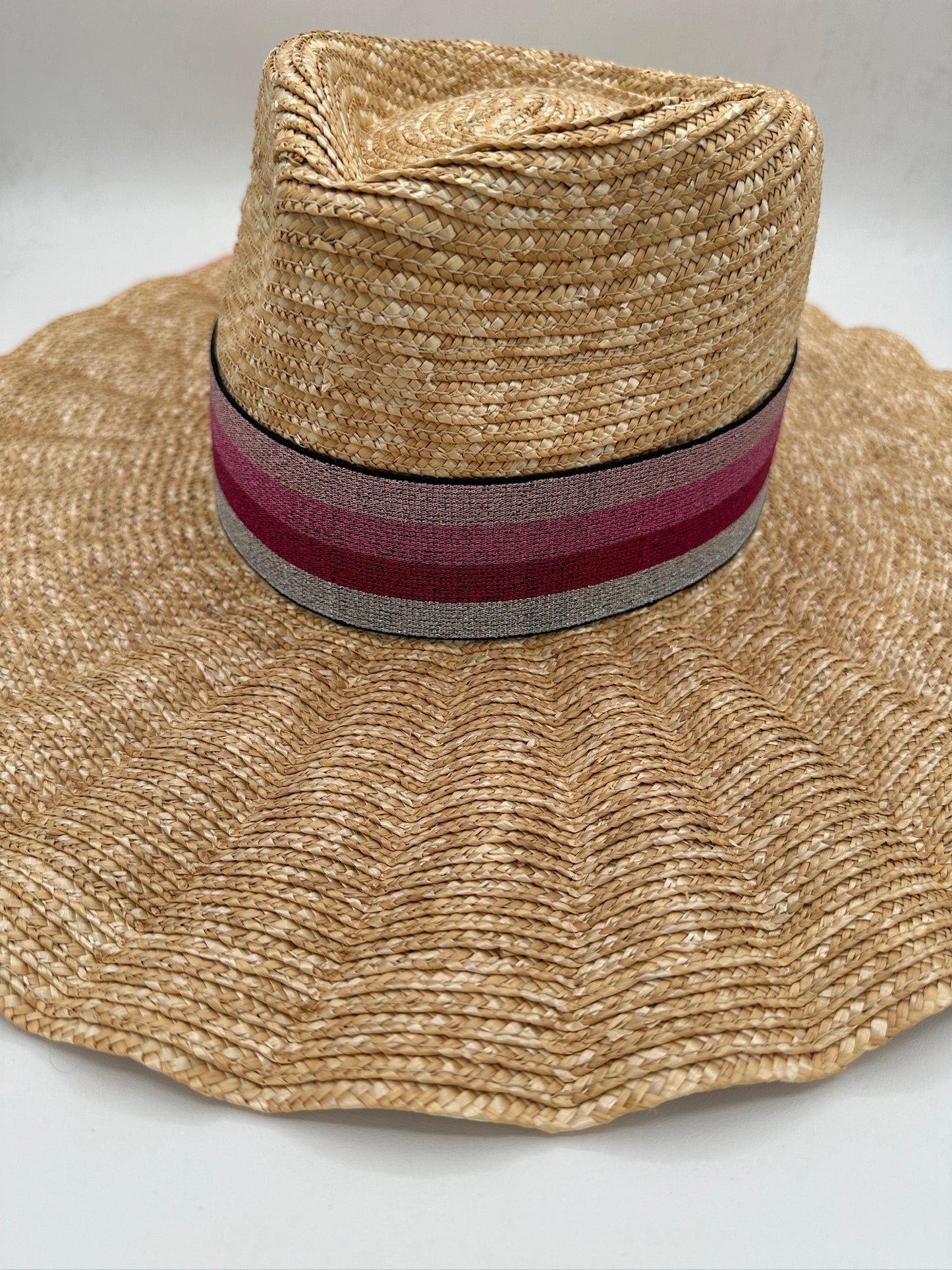2” Pink Ombré Shimmer Hat Band