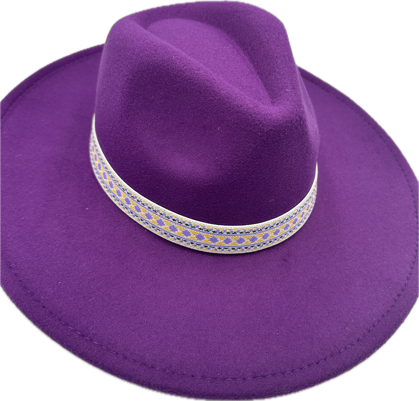 Purple Felt Rancher Hat