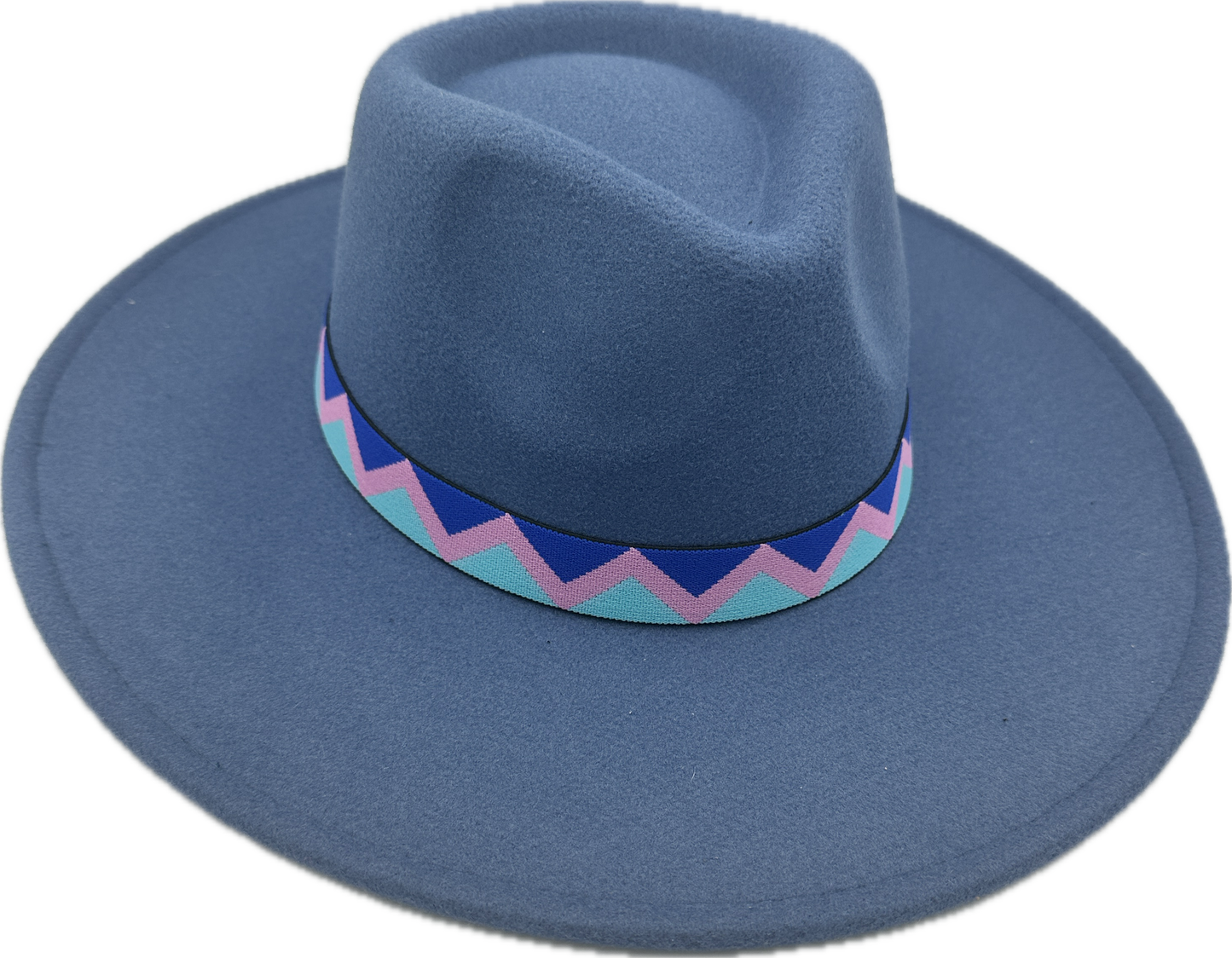 1” Orange and Blue Aztec Hat Band