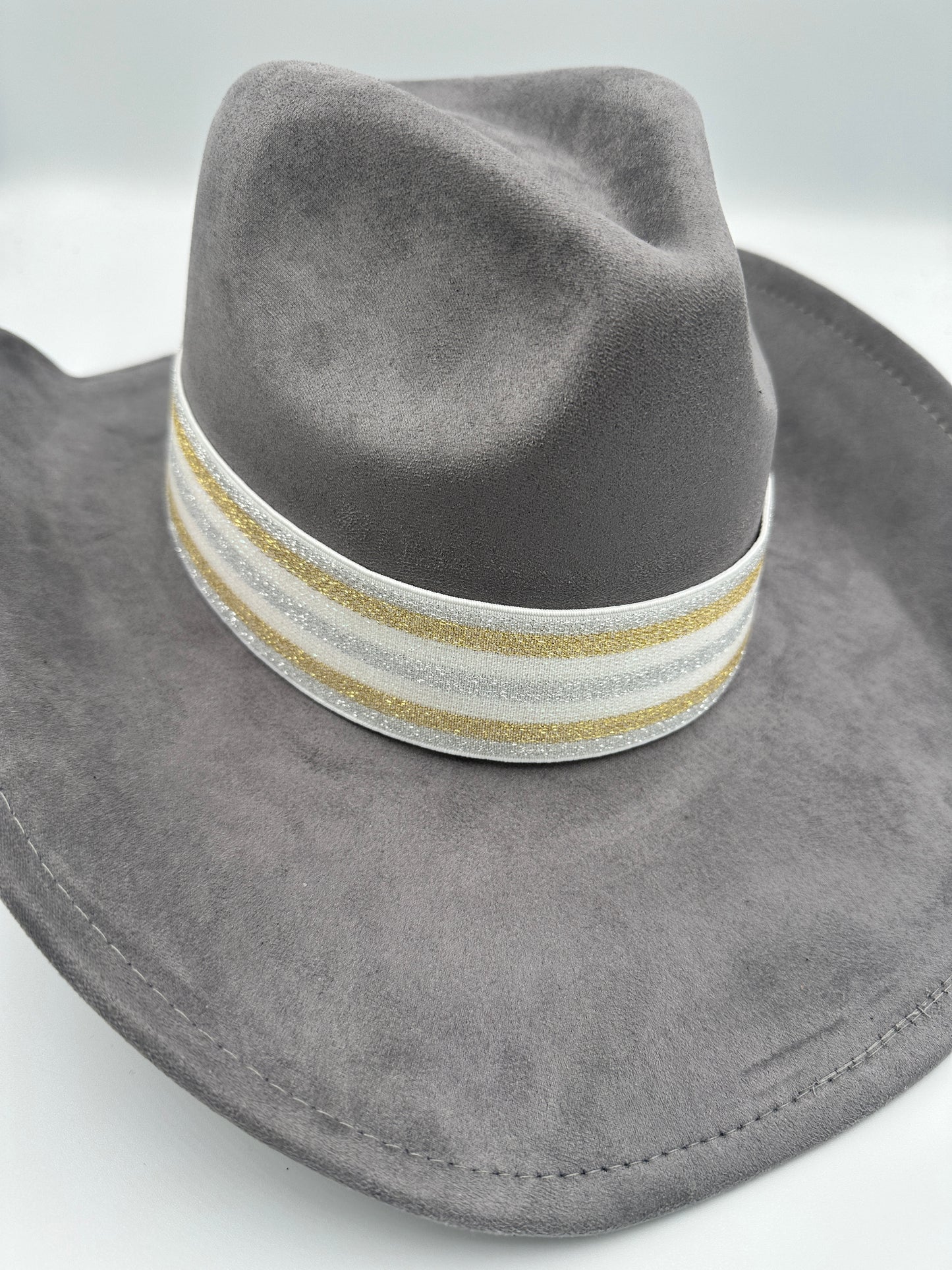 Suede Western Rancher - Gray