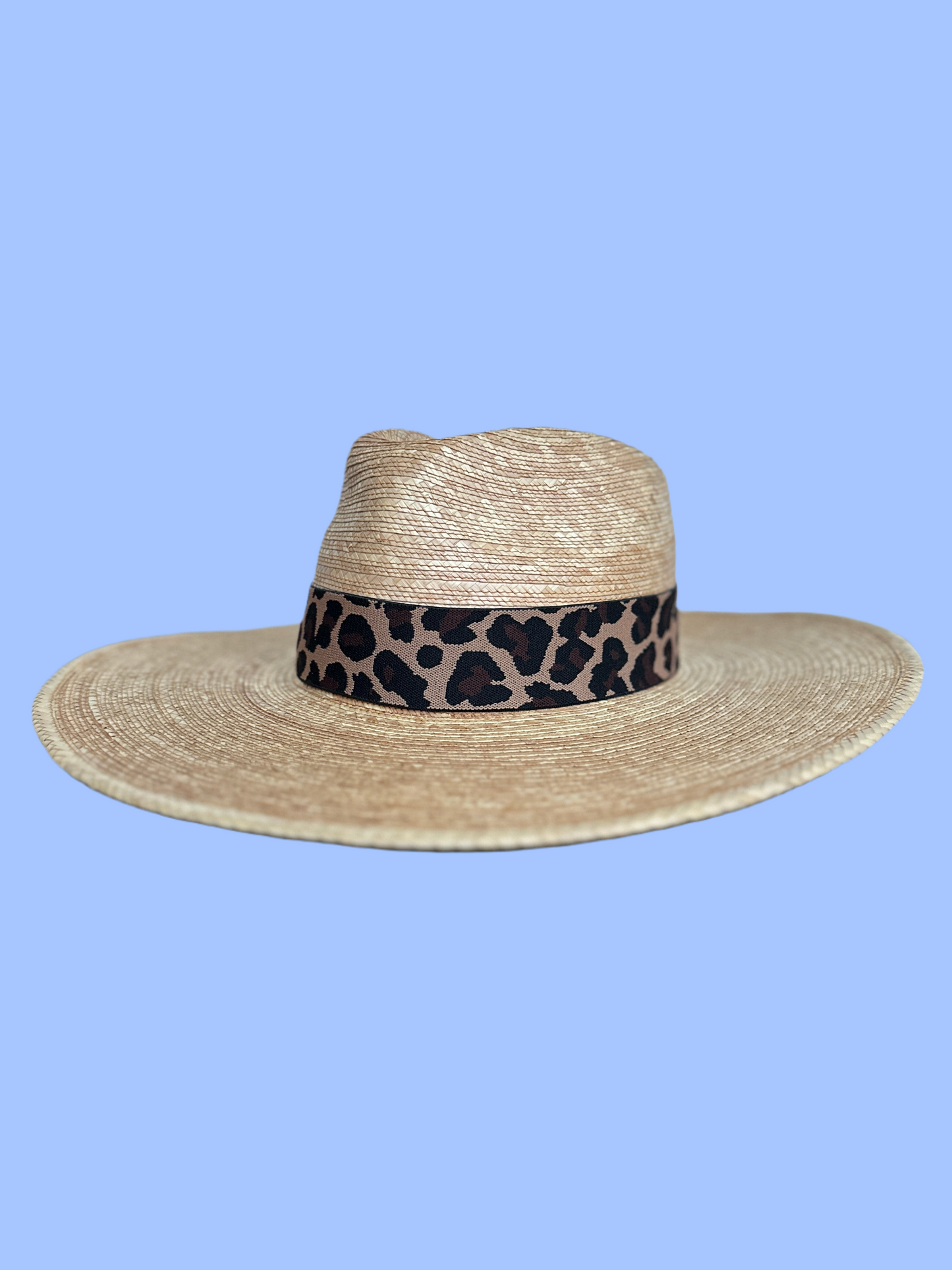 2” Brown Leopard Hat Band