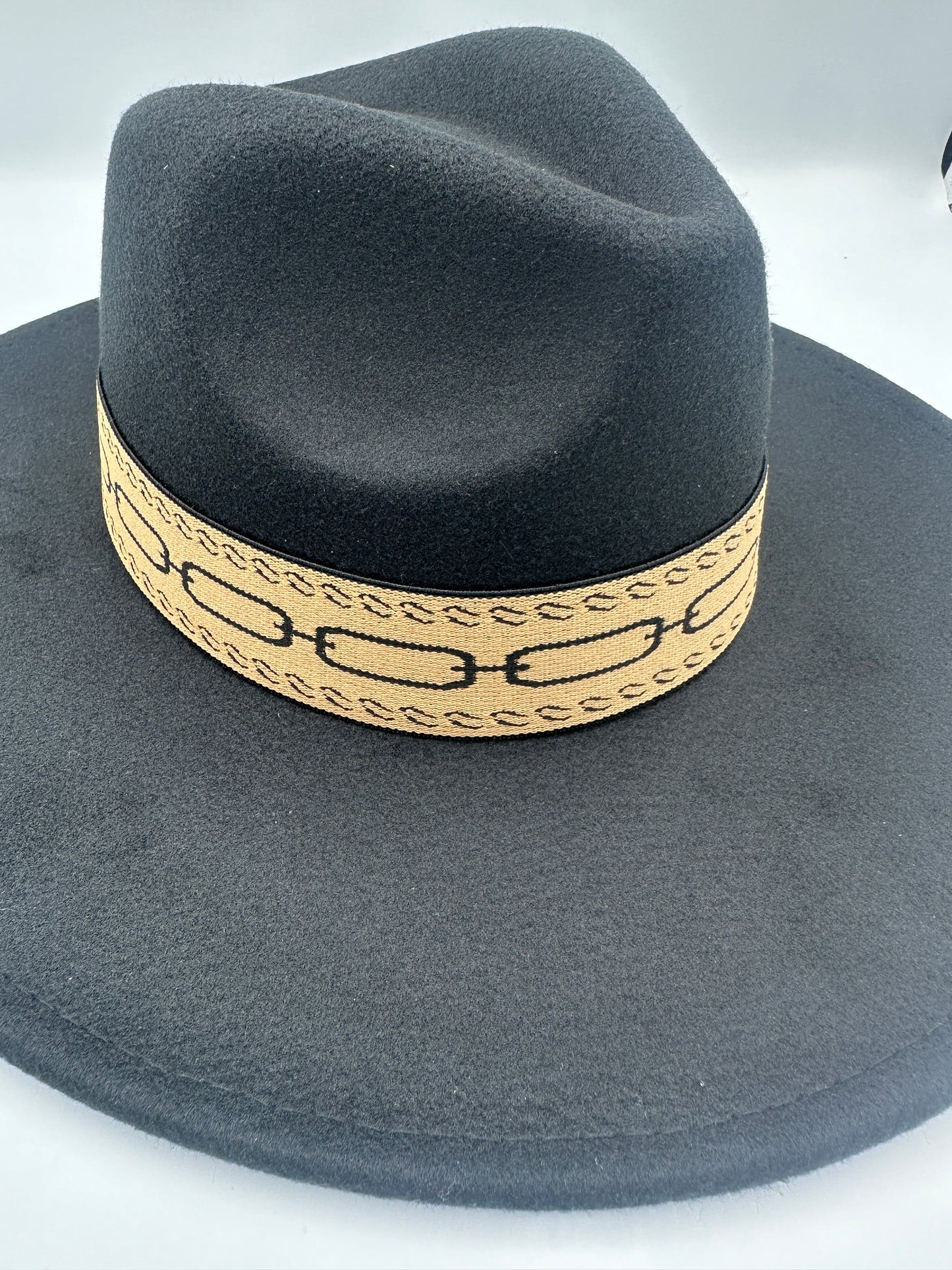 1.5” Black and Tan Chain Band- Reversible