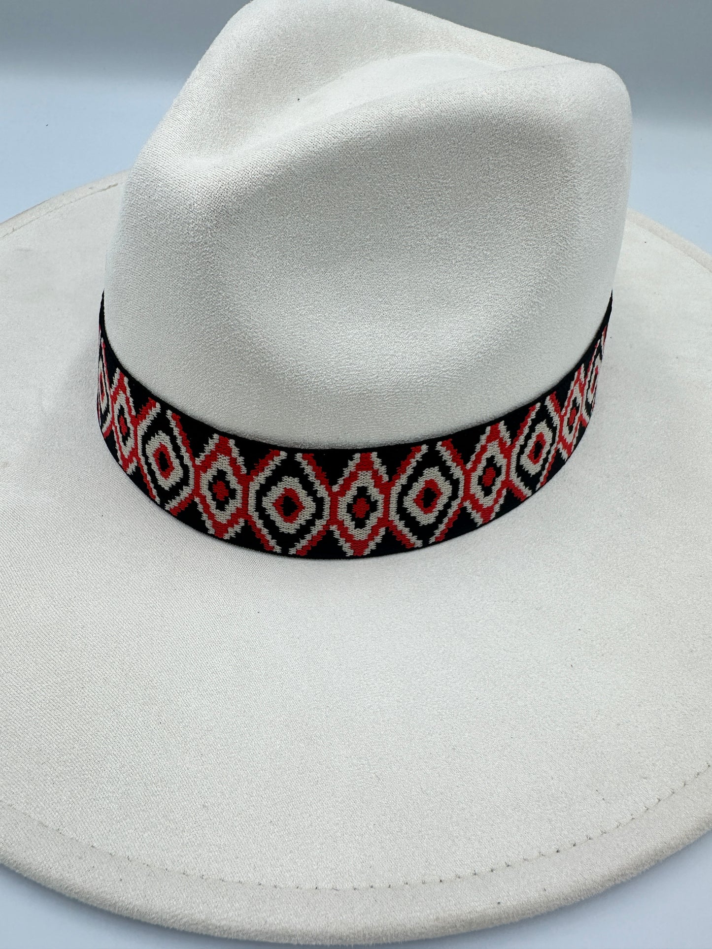 1.5” Red & Black Aztec Hat Band