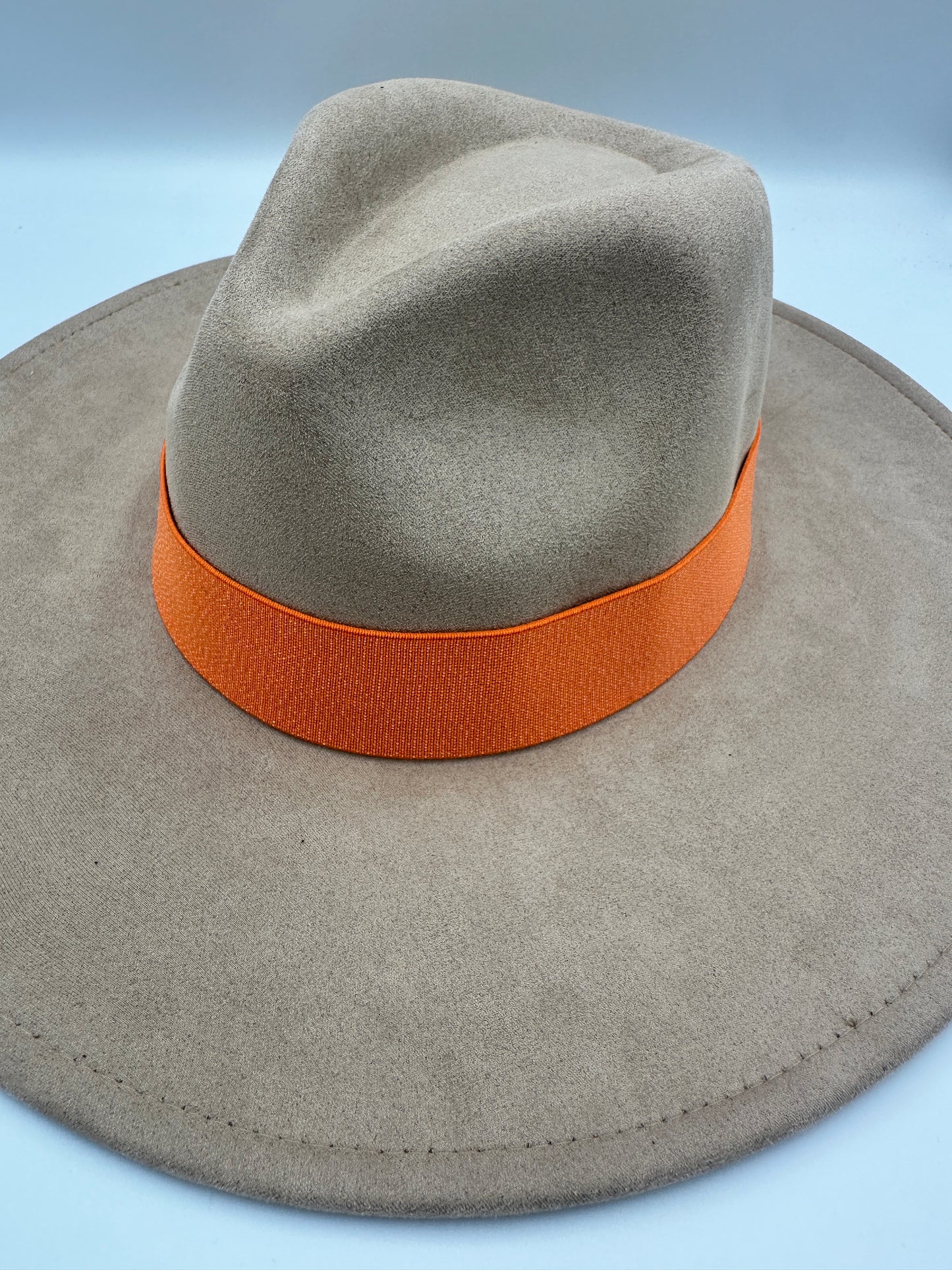 1.5” Orange Dotted Shimmer Hat Band