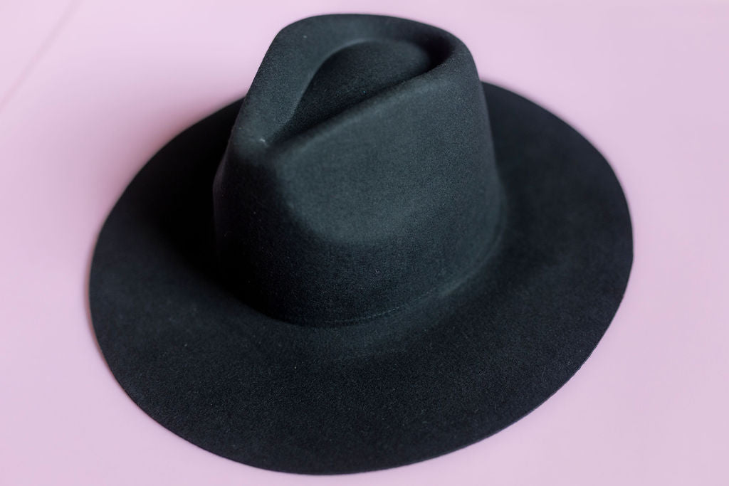 Wool Rancher Hat- Black