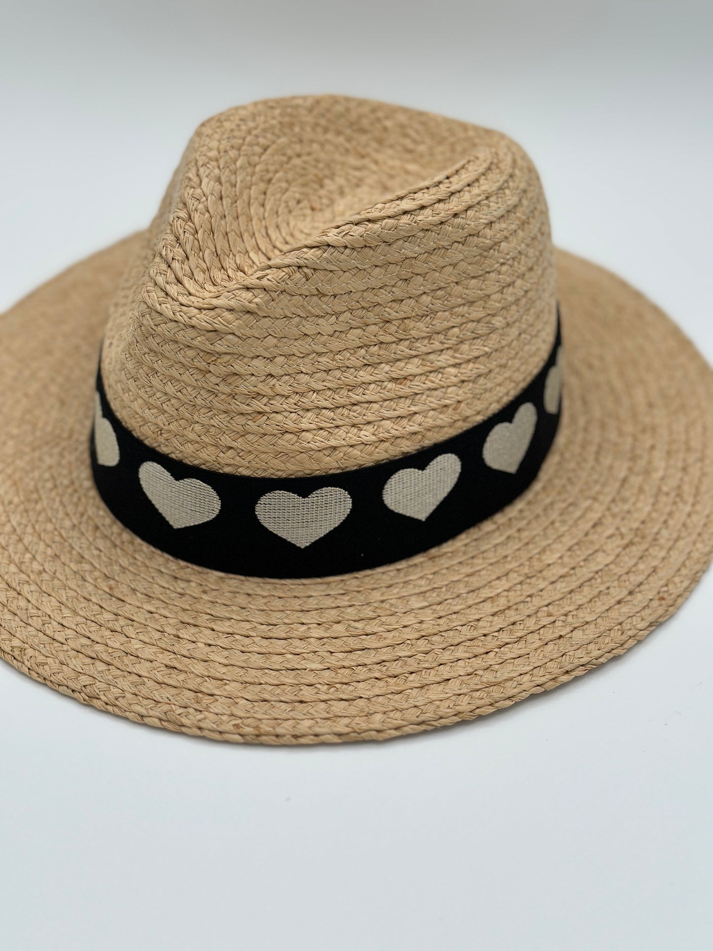 Banded Straw Panama Hat